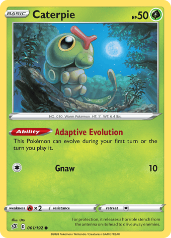 Caterpie Rebel Clash Pokemon Card