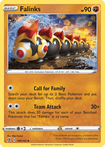 Falinks Rebel Clash Pokemon Card