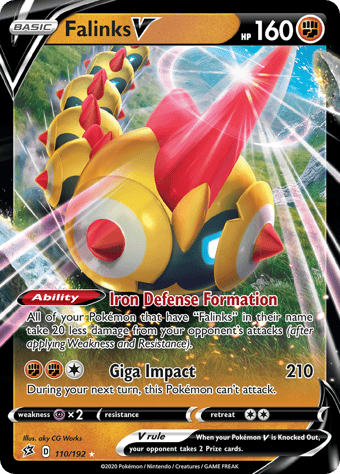 Falinks V Rebel Clash Pokemon Card