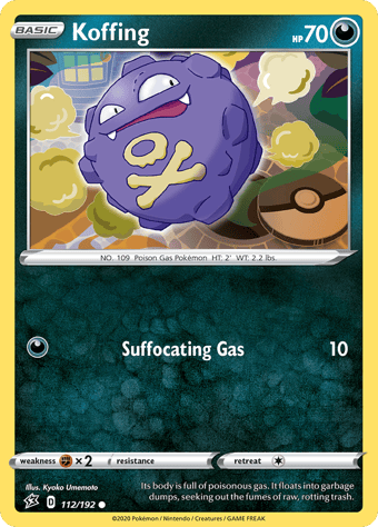 Koffing Rebel Clash Pokemon Card