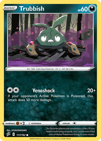 Trubbish Rebel Clash Pokemon Card