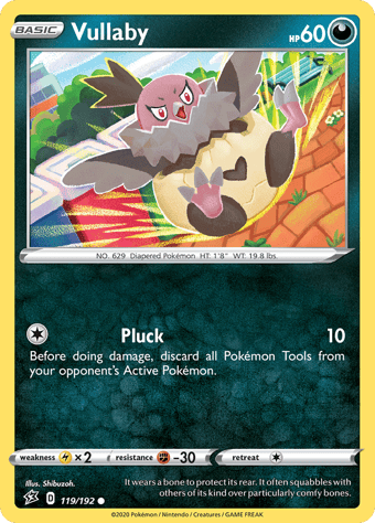 Vullaby Rebel Clash Pokemon Card