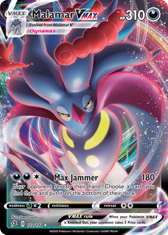 Malamar VMAX Rebel Clash Pokemon Card