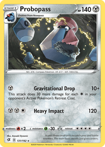 Probopass Rebel Clash Pokemon Card