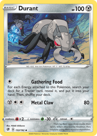 Durant Rebel Clash Pokemon Card