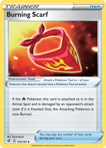 Burning Scarf Rebel Clash Pokemon Card