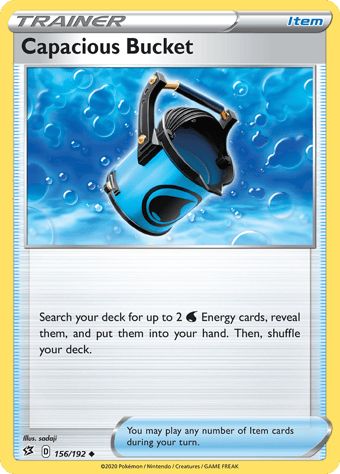 Capacious Bucket Rebel Clash Pokemon Card