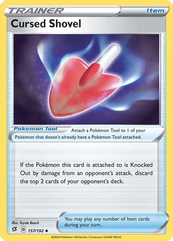 Cursed Shovel Rebel Clash Pokemon Card