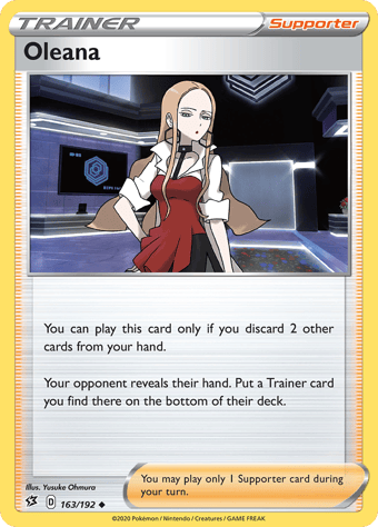 Oleana Rebel Clash Pokemon Card