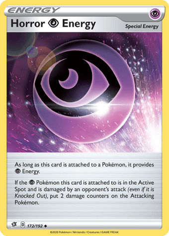 Horror Psychic Energy Rebel Clash Pokemon Card