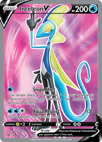 Inteleon V Rebel Clash Pokemon Card