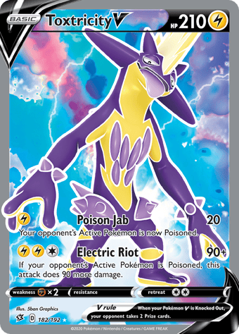 Toxtricity V Rebel Clash Pokemon Card