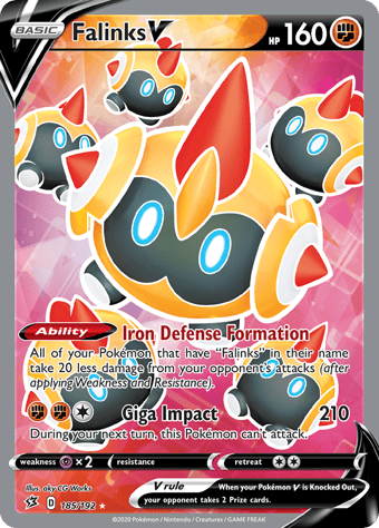 Falinks V Rebel Clash Pokemon Card