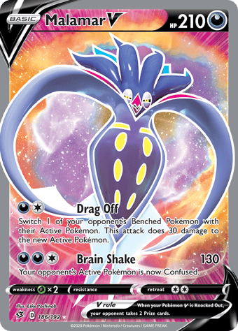 Malamar V Rebel Clash Pokemon Card