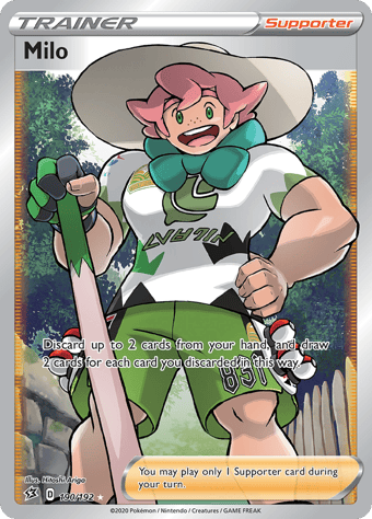 Milo Rebel Clash Pokemon Card