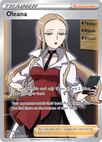 Oleana Rebel Clash Pokemon Card