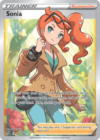 Sonia Rebel Clash Pokemon Card