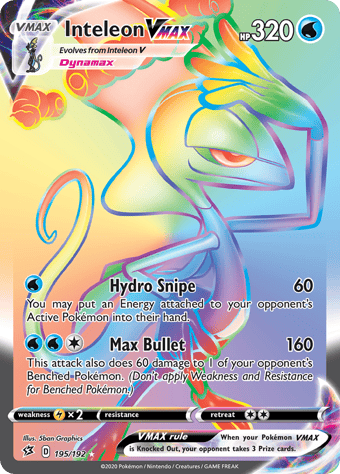 Inteleon VMAX Rebel Clash Pokemon Card