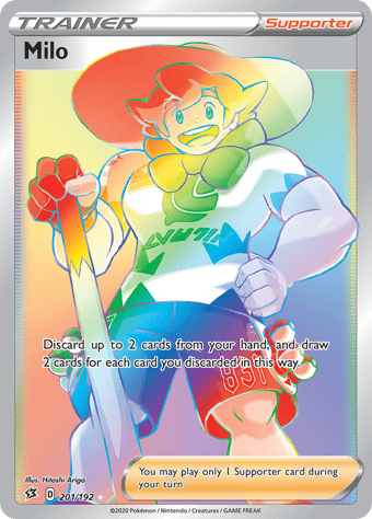 Milo Rebel Clash Pokemon Card