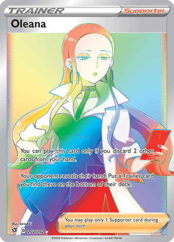 Oleana Rebel Clash Pokemon Card