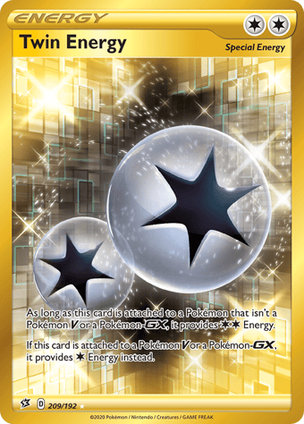 Twin Energy Rebel Clash Pokemon Card