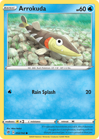 Arrokuda Rebel Clash Pokemon Card