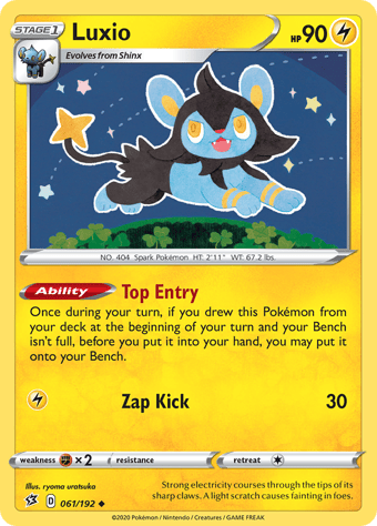 Luxio Rebel Clash Pokemon Card