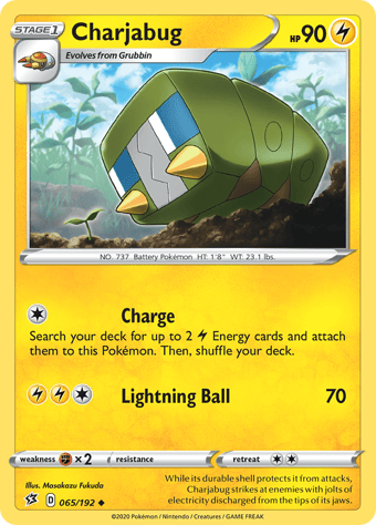 Charjabug Rebel Clash Pokemon Card