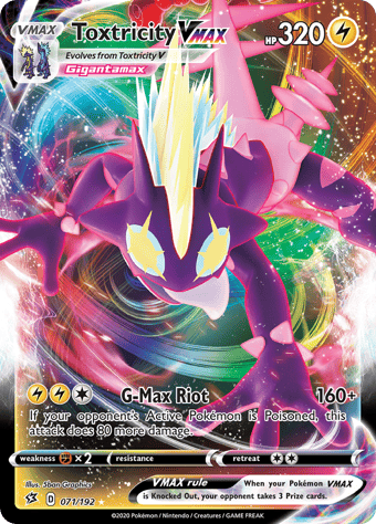 Toxtricity VMAX Rebel Clash Pokemon Card