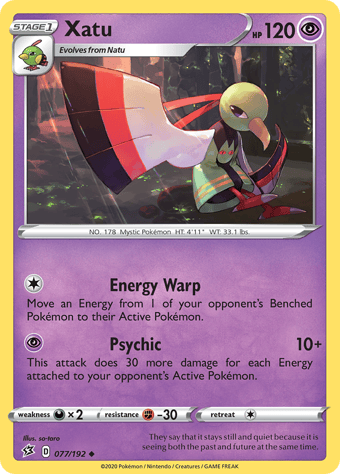 Xatu Rebel Clash Pokemon Card