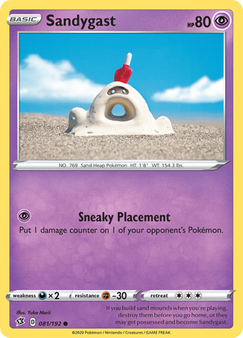 Sandygast Rebel Clash Pokemon Card