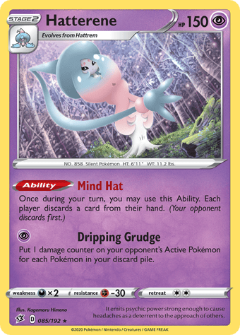 Hatterene Rebel Clash Pokemon Card