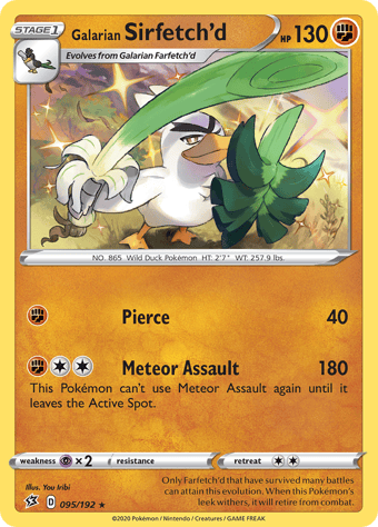 Galarian Sirfetch'd Rebel Clash Pokemon Card