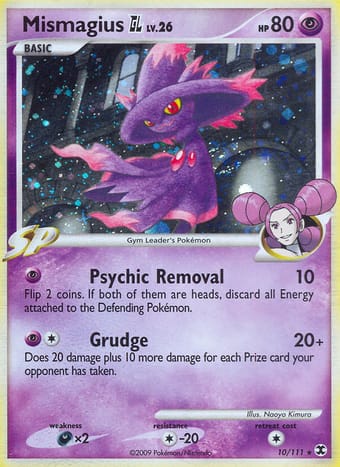Mismagius GL Rising Rivals Pokemon Card