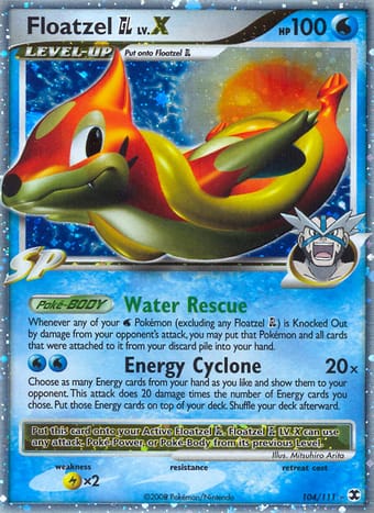 Floatzel GL Rising Rivals Pokemon Card