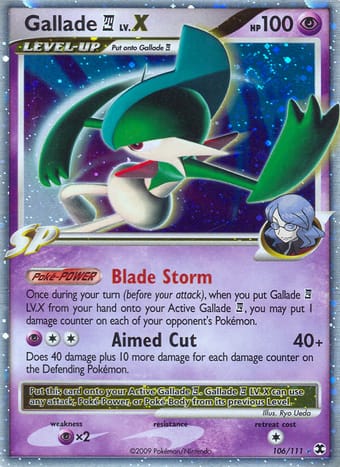 Gallade 4 Rising Rivals Pokemon Card