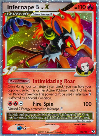 Infernape 4 Rising Rivals Pokemon Card