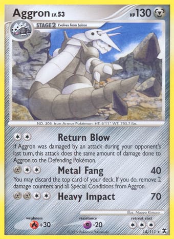 Aggron Rising Rivals Pokemon Card