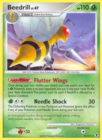 Beedrill Rising Rivals Pokemon Card
