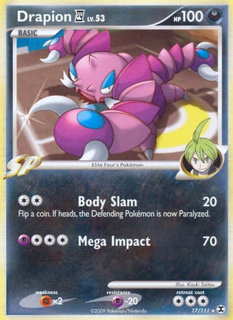 Drapion 4 Rising Rivals Pokemon Card