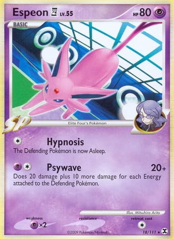 Espeon 4 Rising Rivals Pokemon Card