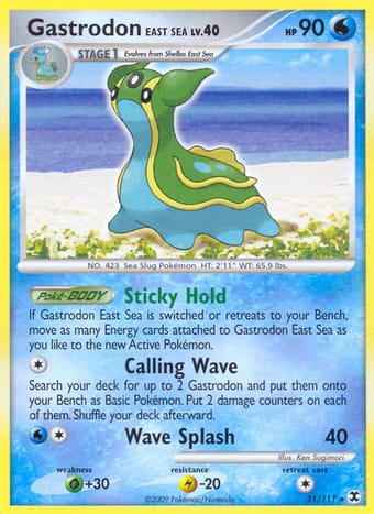Gastrodon East Sea Rising Rivals Pokemon Card