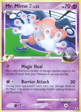 Mr. Mime 4 Rising Rivals Pokemon Card