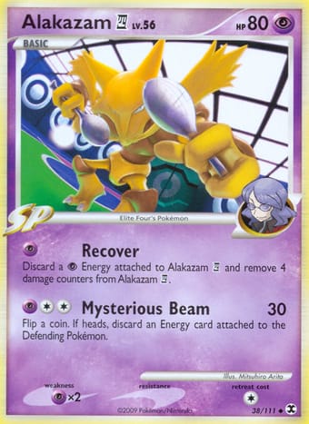 Alakazam 4 Rising Rivals Pokemon Card