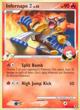 Infernape 4 Rising Rivals Pokemon Card