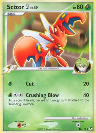 Scizor 4 Rising Rivals Pokemon Card