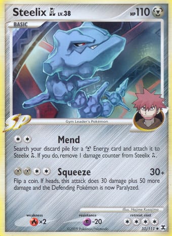 Steelix GL Rising Rivals Pokemon Card