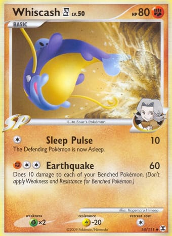 Whiscash 4 Rising Rivals Pokemon Card