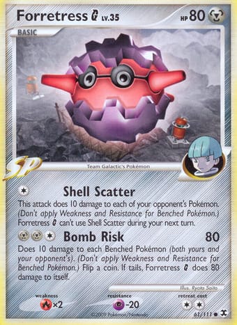 Forretress G Rising Rivals Pokemon Card