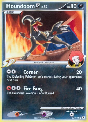 Houndoom 4 Rising Rivals Pokemon Card